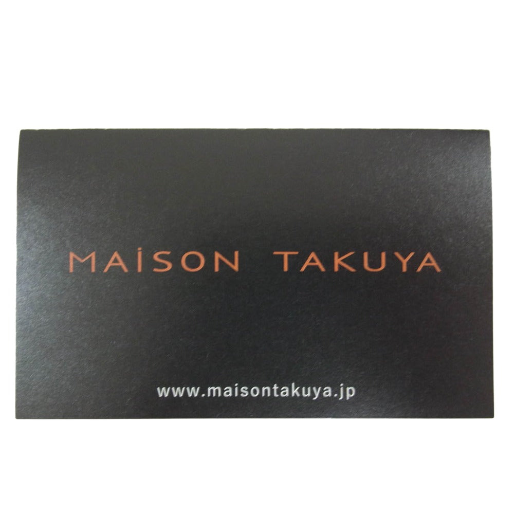 MAISON TAKUYA メゾンタクヤ TT2 WALLET 長財布 2つ折り ロングウォレット ネイビー系【新古品】【未使用】【中古】