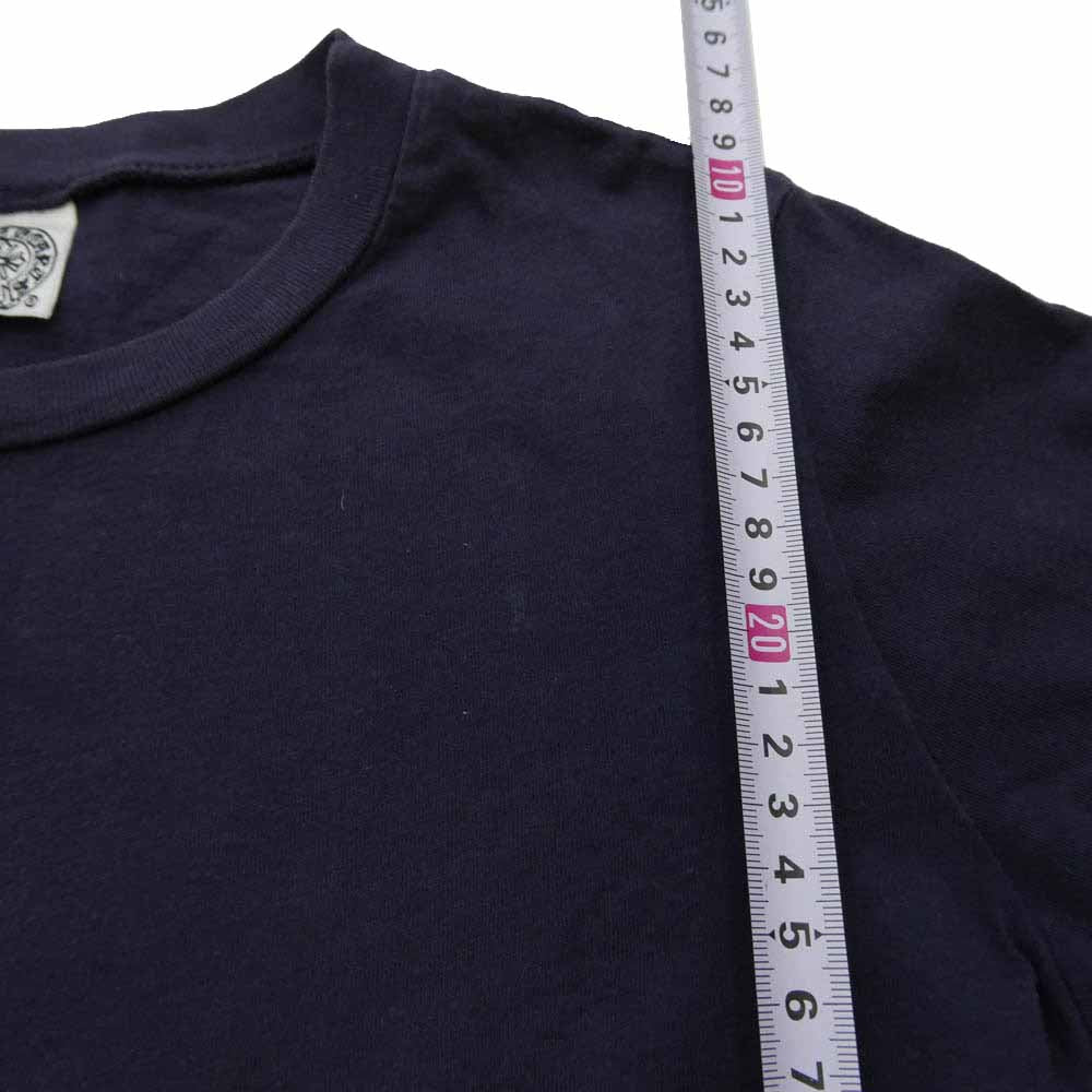 CHROME HEARTS クロムハーツ（原本無） ホースシュー ロゴ アームプリント コットン Tシャツ カットソー パープル系 ホワイト系【中古】