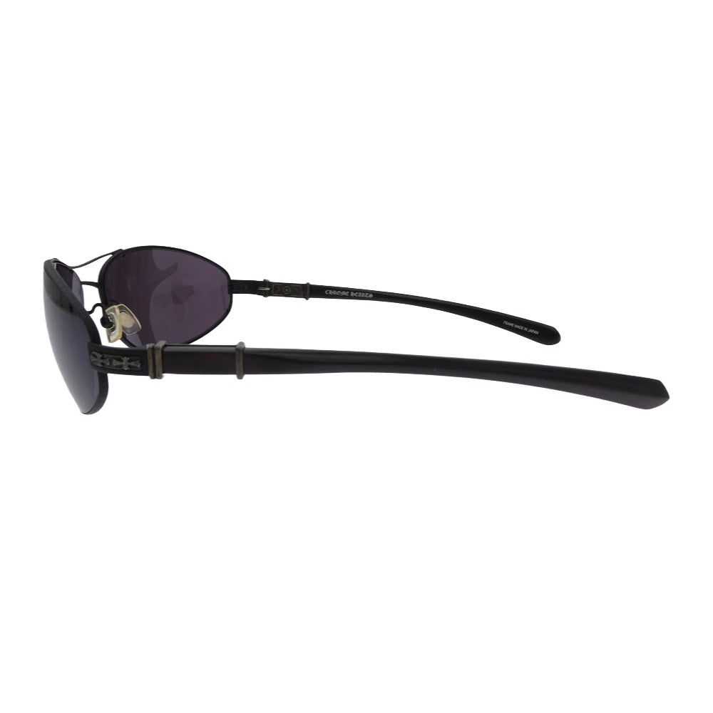 CHROME HEARTS クロムハーツ（原本無） DRAGSTER MATTE BLACK / EBONY WOOD サングラス ブラック系【中古】 CHROME HEARTS クロムハーツ（原本無） DRAGSTER MATTE BLACK / EBONY