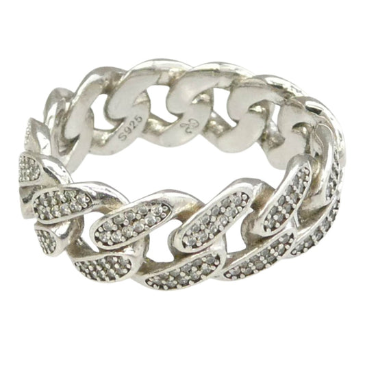 AVALANCHE アバランチ CHAIN RING チェーン リング シルバー系 22.5号【中古】