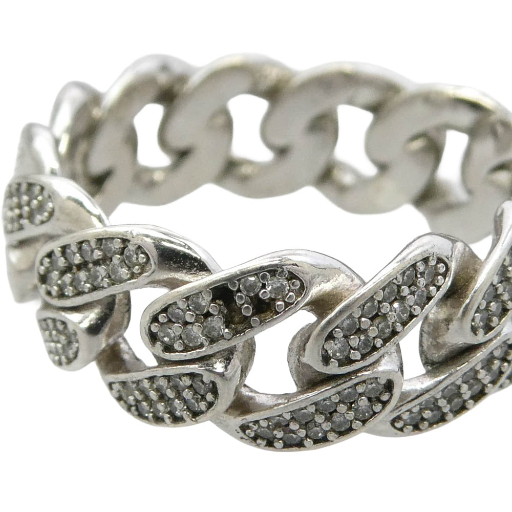 AVALANCHE アバランチ CHAIN RING チェーン リング シルバー系 22.5号【中古】