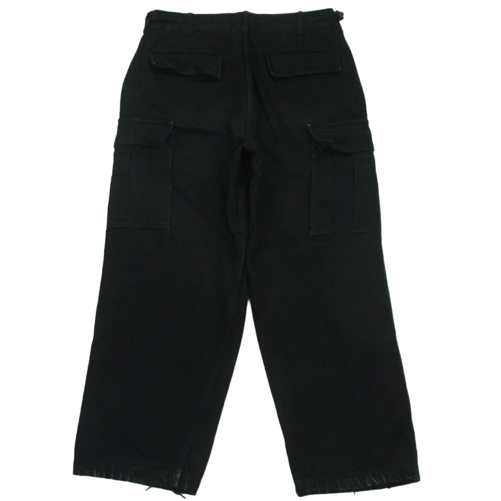 COMOLI コモリ 23SS X01-03012 BLACK DENIM B.D.U PANTS ブラック デニム カーゴ パンツ 日本製 ブラック系 1【中古】