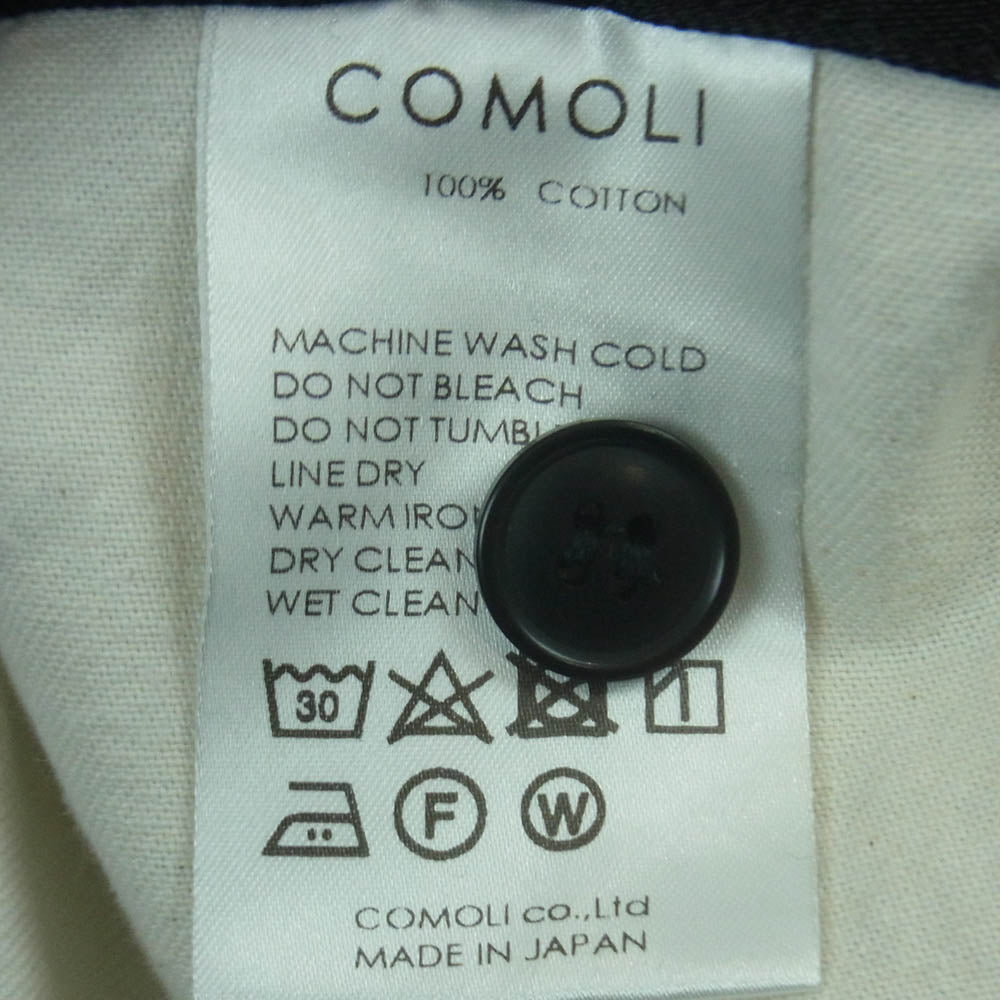 COMOLI コモリ 23SS X01-03012 BLACK DENIM B.D.U PANTS ブラック デニム カーゴ パンツ 日本製 ブラック系 1【中古】