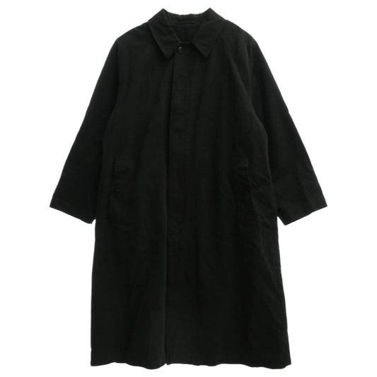 COMOLI コモリ 24AW A03-04001 GARMENT DYED BAL COLLAR COAT 製品染 バルカラーコート ロングコート ブラック系 1【中古】