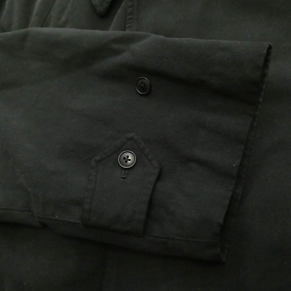 COMOLI コモリ 24AW A03-04001 GARMENT DYED BAL COLLAR COAT 製品染 バルカラーコート ロングコート ブラック系 1【中古】