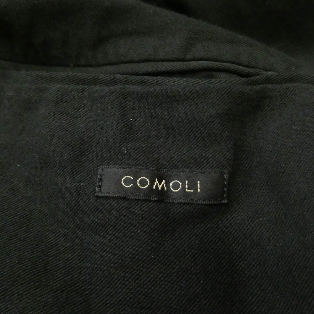 COMOLI コモリ 24AW A03-04001 GARMENT DYED BAL COLLAR COAT 製品染 バルカラーコート ロングコート ブラック系 1【中古】