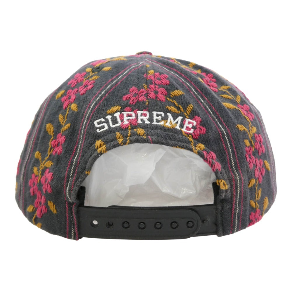 Supreme シュプリーム 19AW Flower Jacquard 5-Panel フラワー ジャガード 5パネル キャップ 帽子 マルチカラー系【中古】