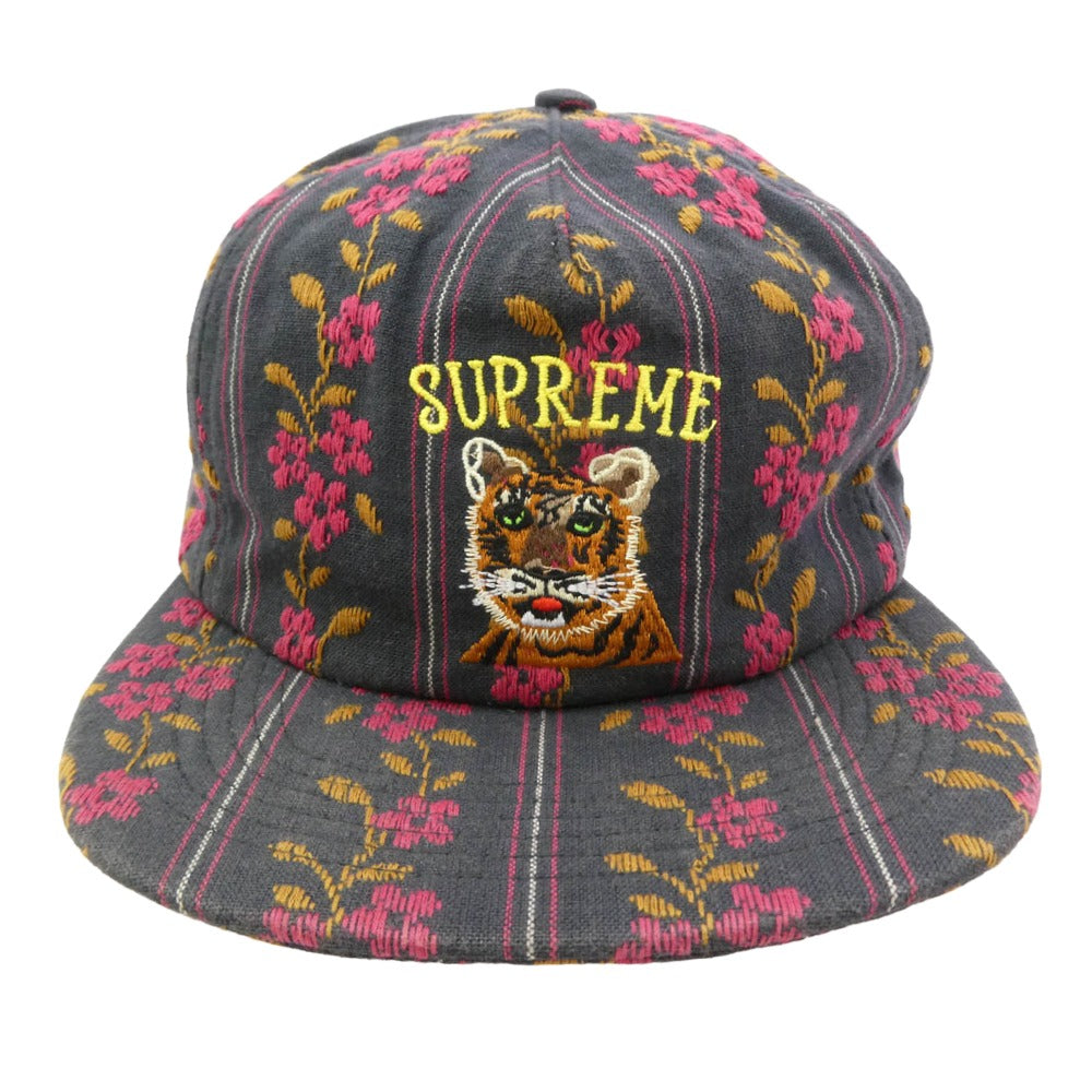Supreme シュプリーム 19AW Flower Jacquard 5-Panel フラワー ジャガード 5パネル キャップ 帽子 マルチカラー系【中古】 Supreme シュプリーム 19AW Flower Jacquard 5-Panel フラワー