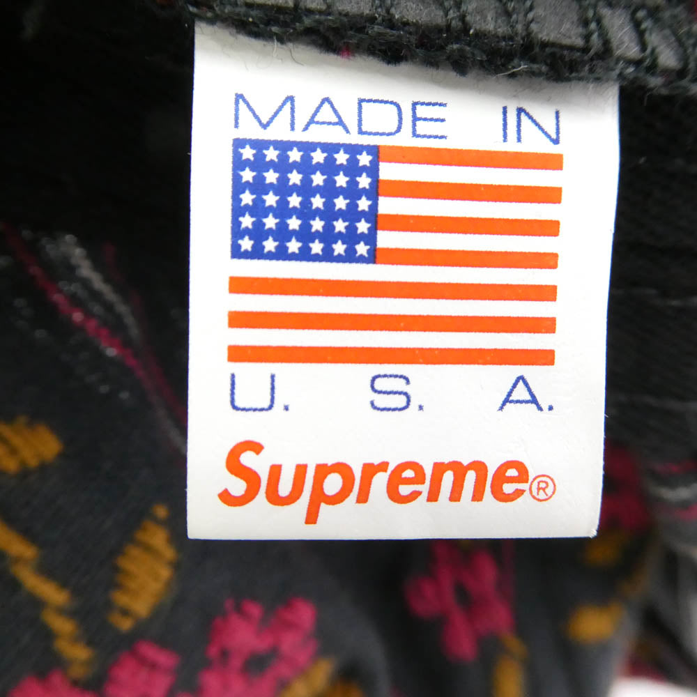 Supreme シュプリーム 19AW Flower Jacquard 5-Panel フラワー ジャガード 5パネル キャップ 帽子 マルチカラー系【中古】