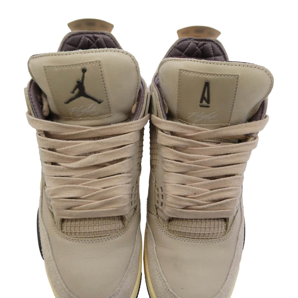 NIKE ナイキ FZ4810-200 × A Ma Maniere アママニエール Women's Air Jordan 4 Retro OG SP Fossil Stone WYWS AJ4 ウィメンズ エアジョーダン スニーカー ベージュ系 27cm【中古】