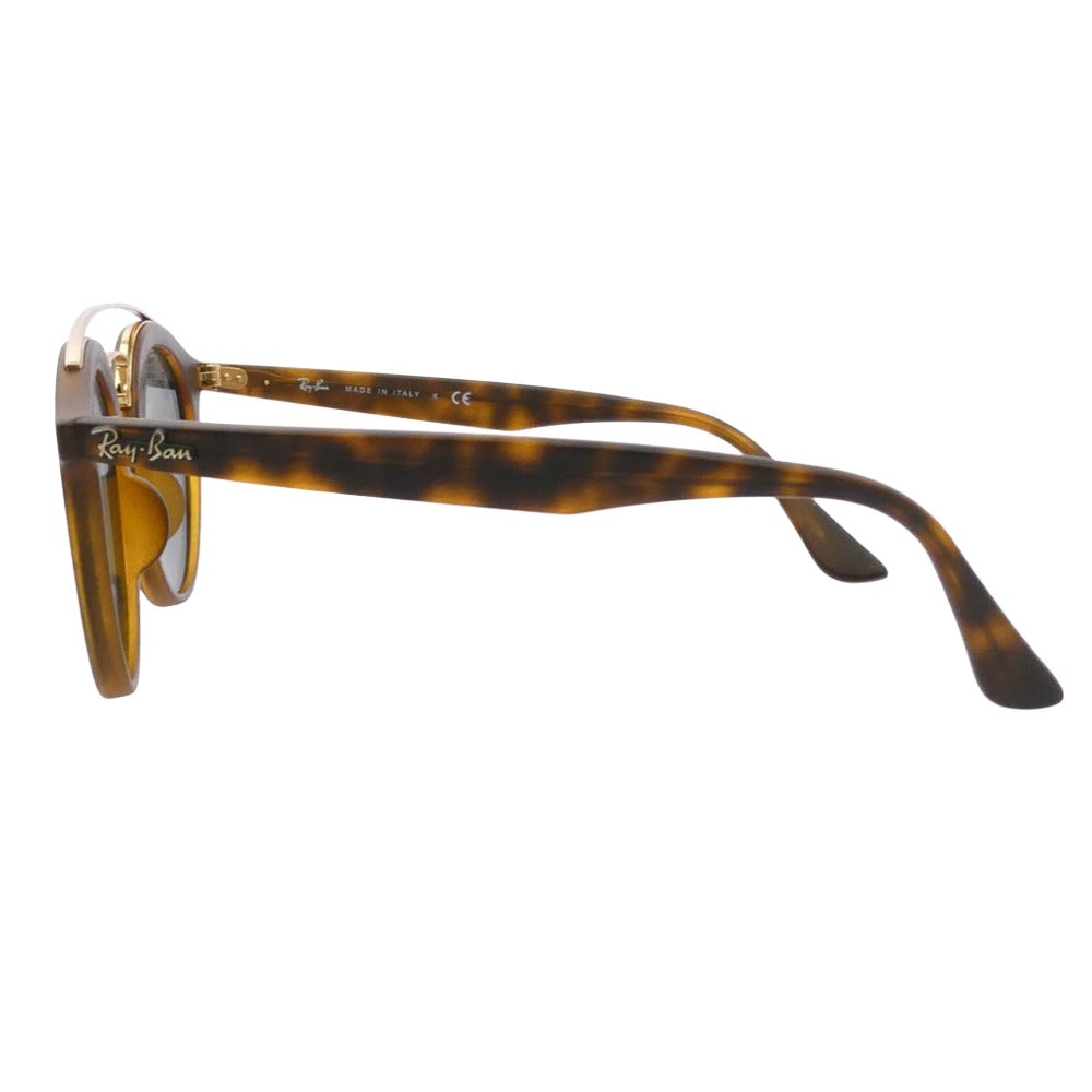Ray-Ban レイバン RB4256-F イタリア製 SUNGLASSES ツーブリッジ サングラス アイウェア ブラウン系 ゴールド系 47□20 145【中古】