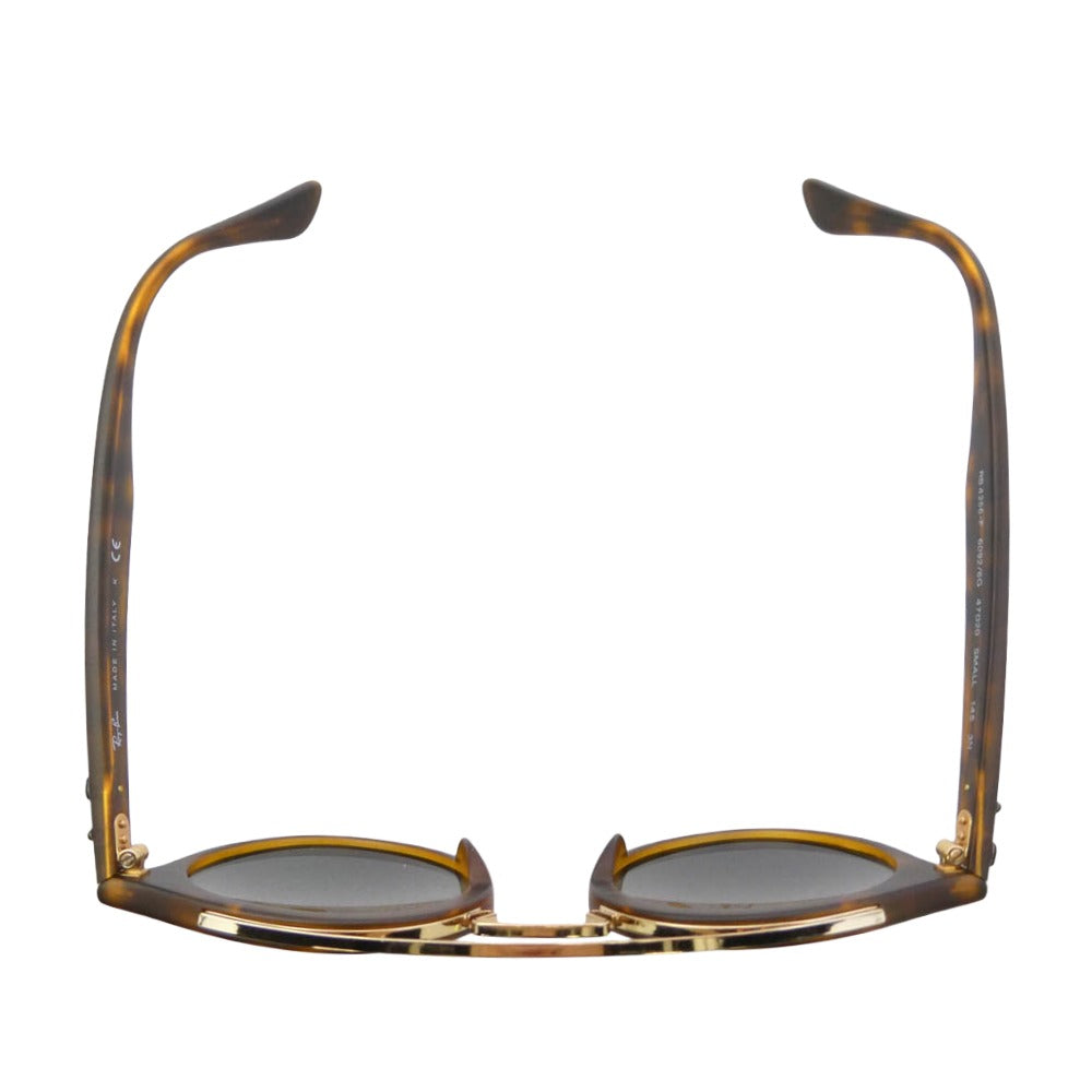 Ray-Ban レイバン RB4256-F イタリア製 SUNGLASSES ツーブリッジ サングラス アイウェア ブラウン系 ゴールド系 47□20 145【中古】