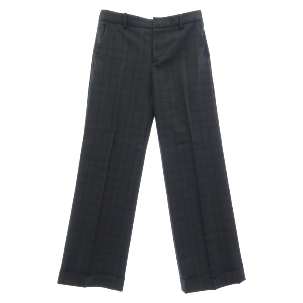 Adam et Rope' アダムエロペ ブラックウォッチ 2B ジャケット パンツ セットアップ ダークグレー系 ダークネイビー系 36【中古】