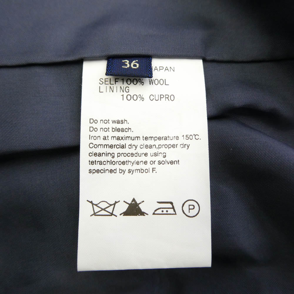 Adam et Rope' アダムエロペ ブラックウォッチ 2B ジャケット パンツ セットアップ ダークグレー系 ダークネイビー系 36【中古】