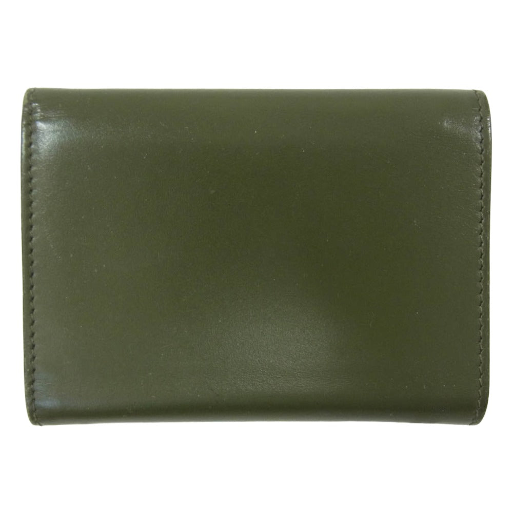 【展示品】ジルサンダー JIL SANDER 三つ折り財布 カーキ JIL SANDER ジルサンダー 三つ折り ミニ ウォレット 財布 カーキ系