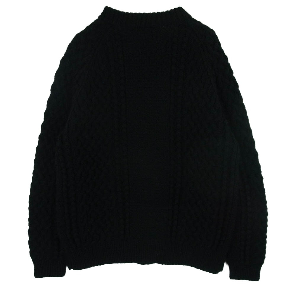 INVERALLAN インバーアラン 茶タグ 4A GOLFER CARDIGAN ゴルファー アラン ニット カーディガン ブラック系 サイズ表記なし【中古】