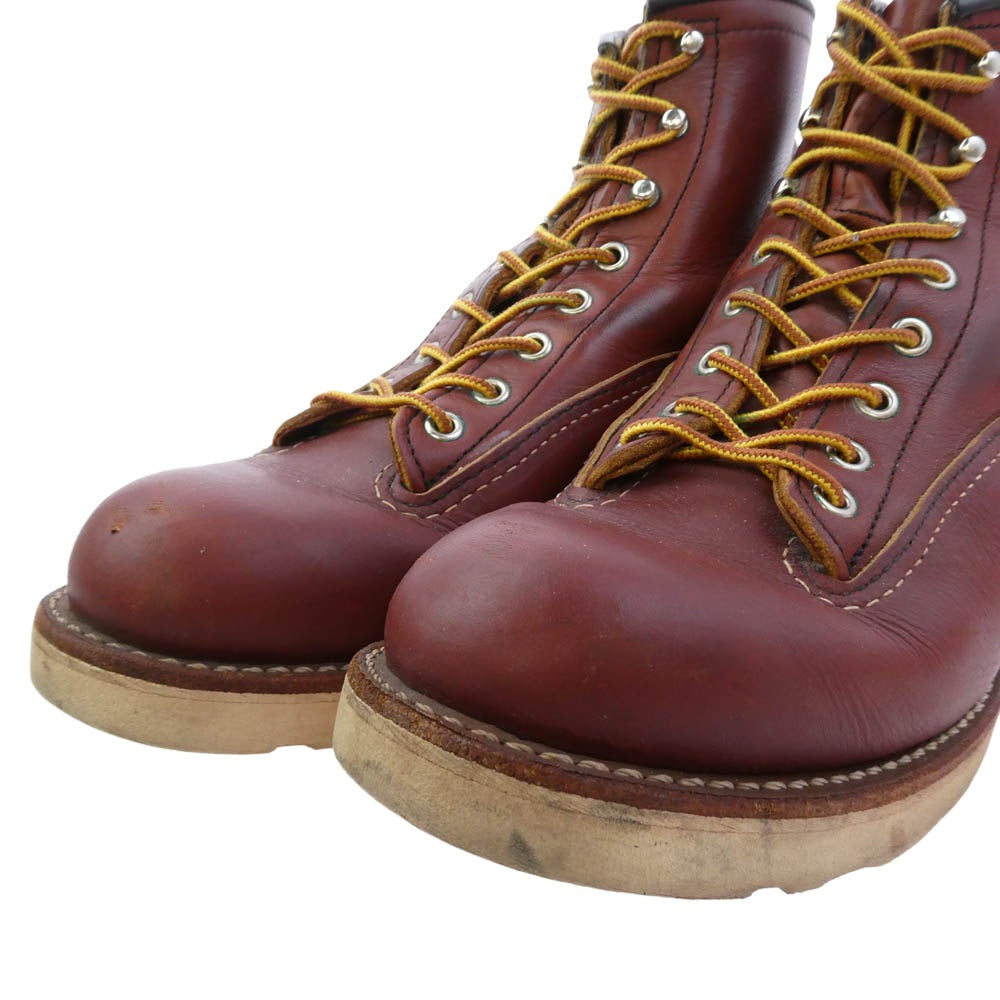 RED WING レッドウィング 2924 LINEMAN WORK BOOTS ラインマン レザー ワークブーツ ブラウン系 26cm【中古】