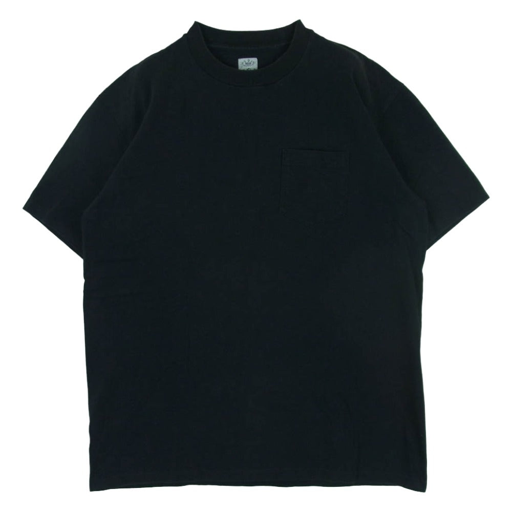 ANATOMICA アナトミカ ポケット 半袖 Tシャツ カットソー 日本製 ブラック系 L【中古】