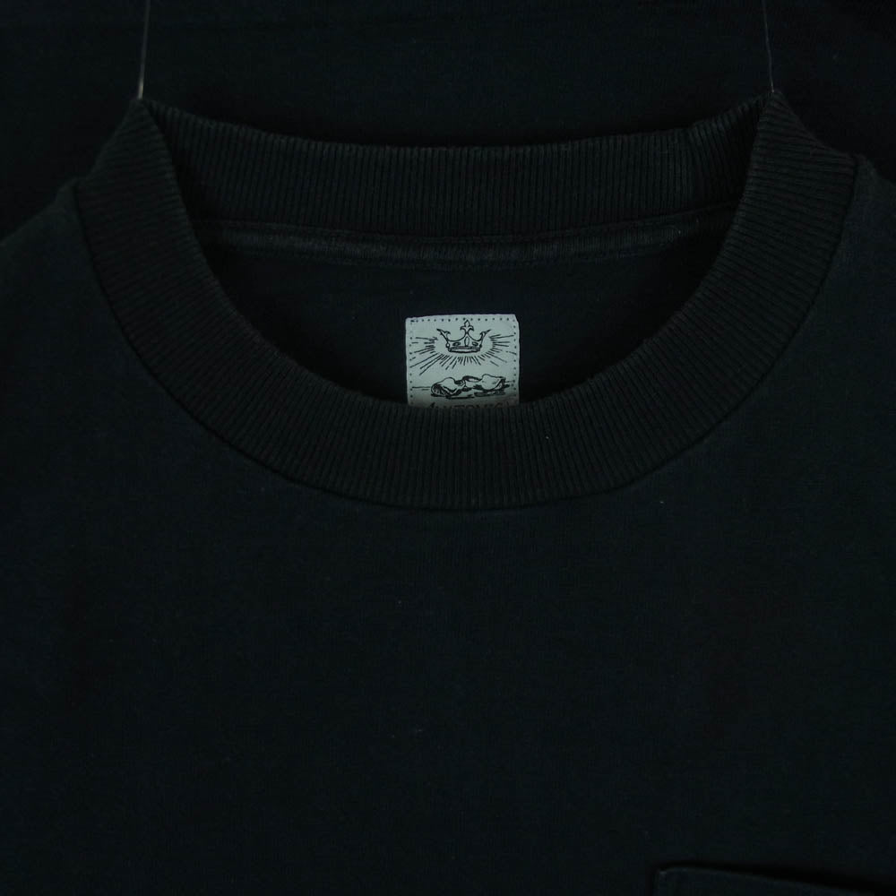 ANATOMICA アナトミカ ポケット 半袖 Tシャツ カットソー 日本製 ブラック系 L【中古】