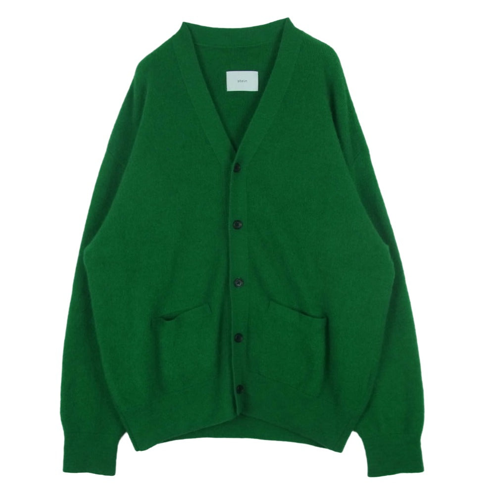 ssstein シュタイン ST.531 Extra Fine Kid Mohair Cardigan エクストラファインキッド モヘア ニット カーディガン グリーン系 S【中古】