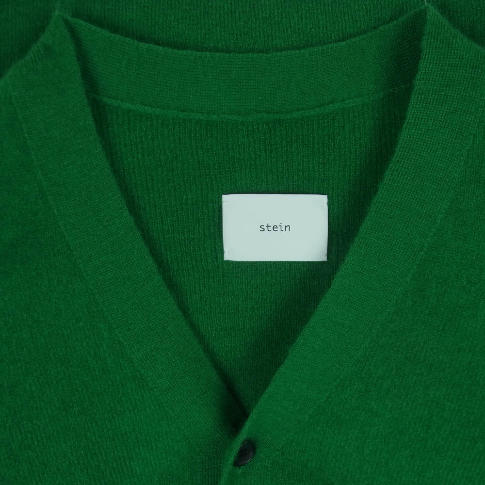 ssstein シュタイン ST.531 Extra Fine Kid Mohair Cardigan エクストラファインキッド モヘア ニット カーディガン グリーン系 S【中古】