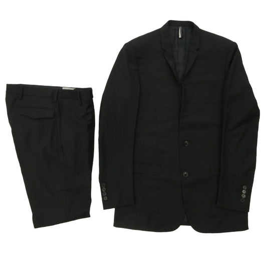 Dior ディオール 003C724A0559 ナローラペル 2Bシングル テーラード ジャケット スラックス パンツ セットアップ ブラック系 46【中古】