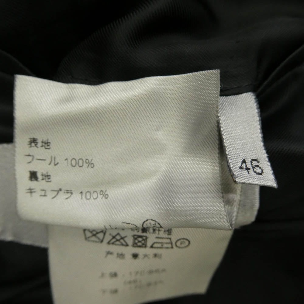 Dior ディオール 003C724A0559 ナローラペル 2Bシングル テーラード ジャケット スラックス パンツ セットアップ ブラック系 46【中古】