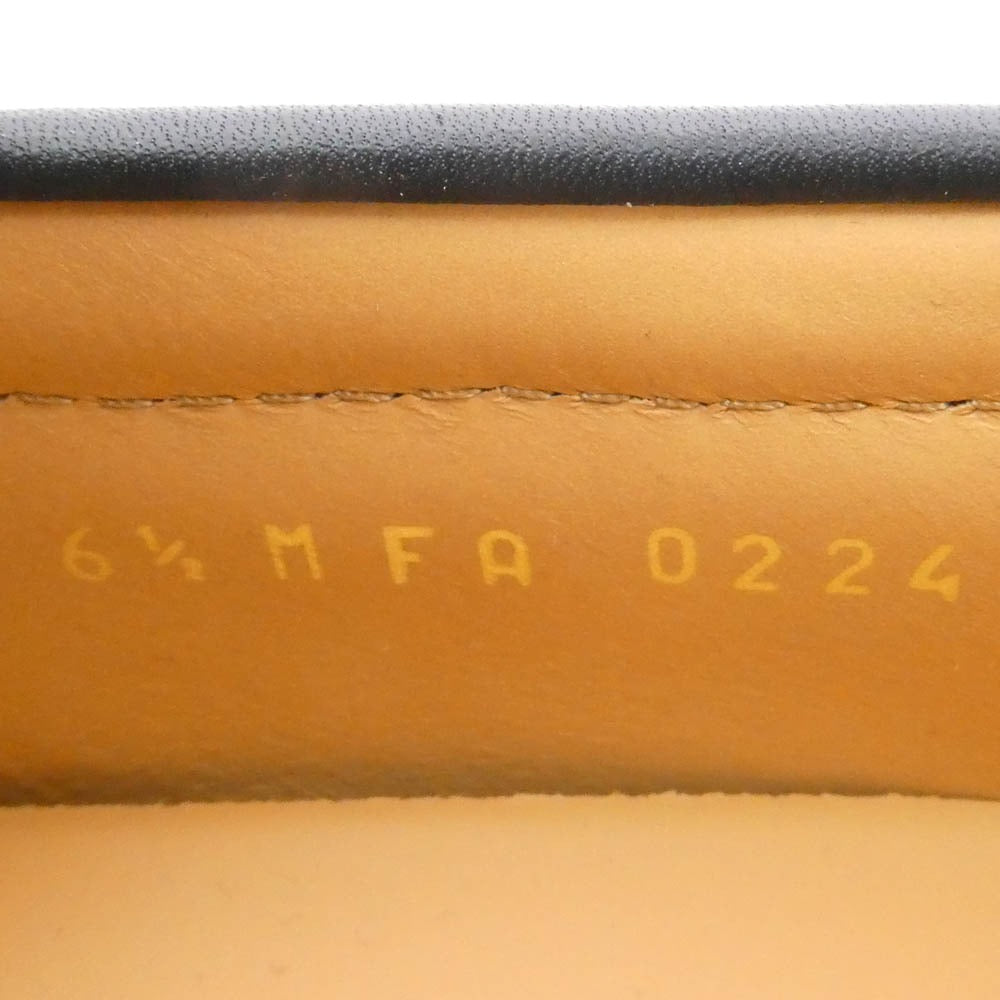 LOUIS VUITTON ルイ・ヴィトン FA0224 LVダンディーライン モノグラム レザー ローファー シューズ ブラック系 シルバー系 6.5【美品】【中古】