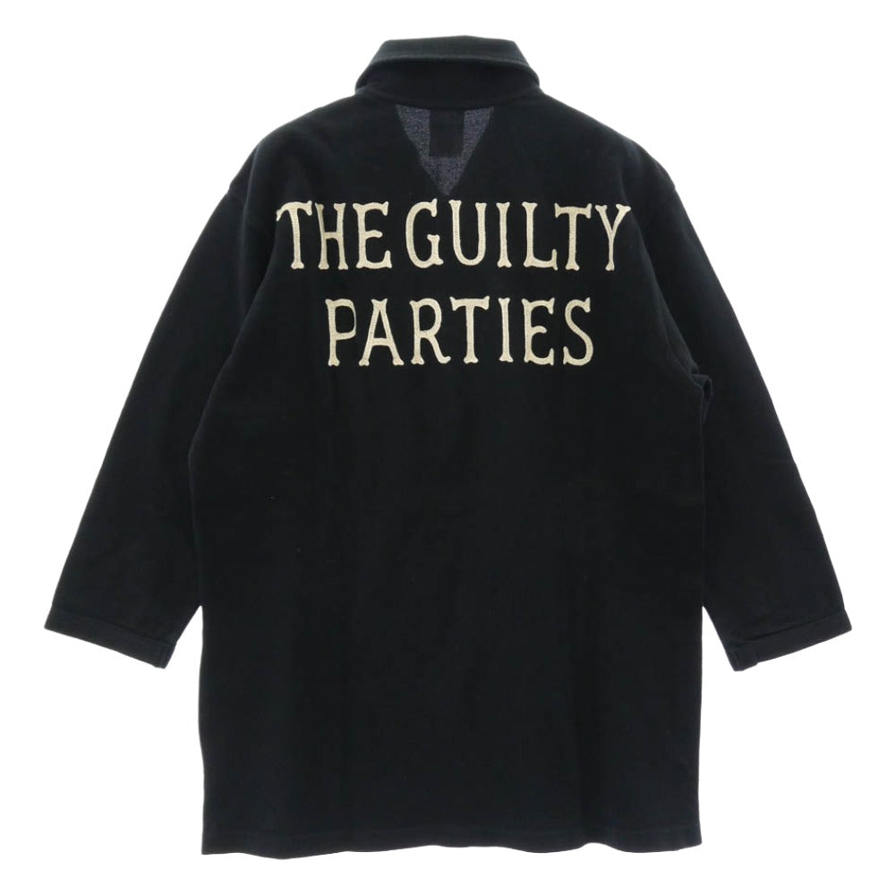 WACKO MARIA ワコマリア the guilty parties バックロゴ 七分丈 ポロシャツ カットソー ブラック系 M【中古】