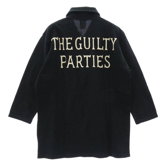 WACKO MARIA ワコマリア the guilty parties バックロゴ 七分丈 ポロシャツ カットソー ブラック系 M【中古】