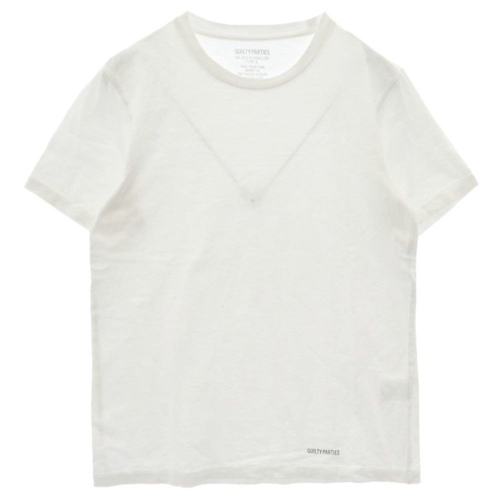 WACKO MARIA ワコマリア GP-003-BLANKLINE-TYPE-A HEAVYWEIGHT CREW NECK T-SHIRT ヘヴィーウェイト クルーネック Tシャツ 半袖カットソー ホワイト系 M【中古】