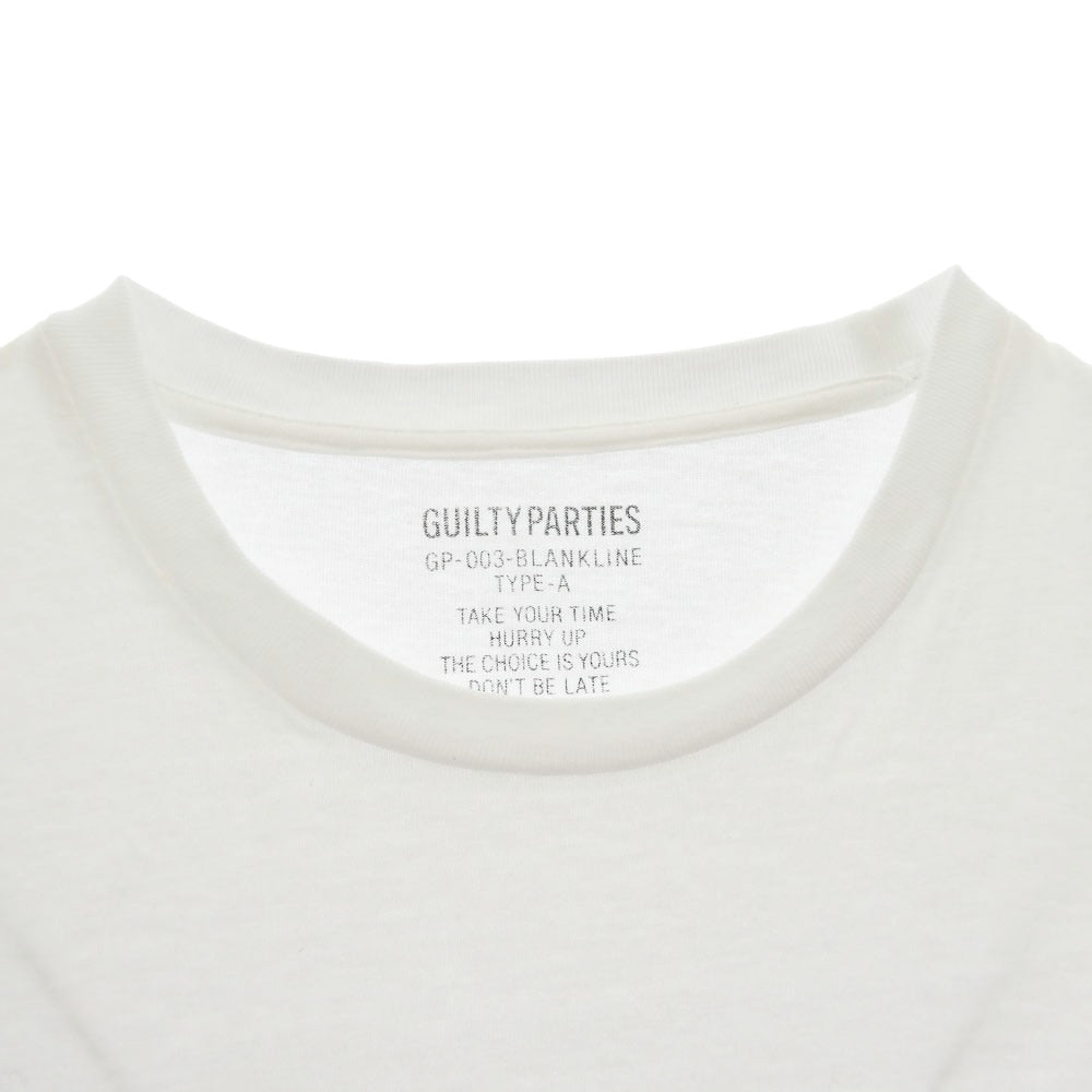 WACKO MARIA ワコマリア GP-003-BLANKLINE-TYPE-A HEAVYWEIGHT CREW NECK T-SHIRT ヘヴィーウェイト クルーネック Tシャツ 半袖カットソー ホワイト系 M【中古】