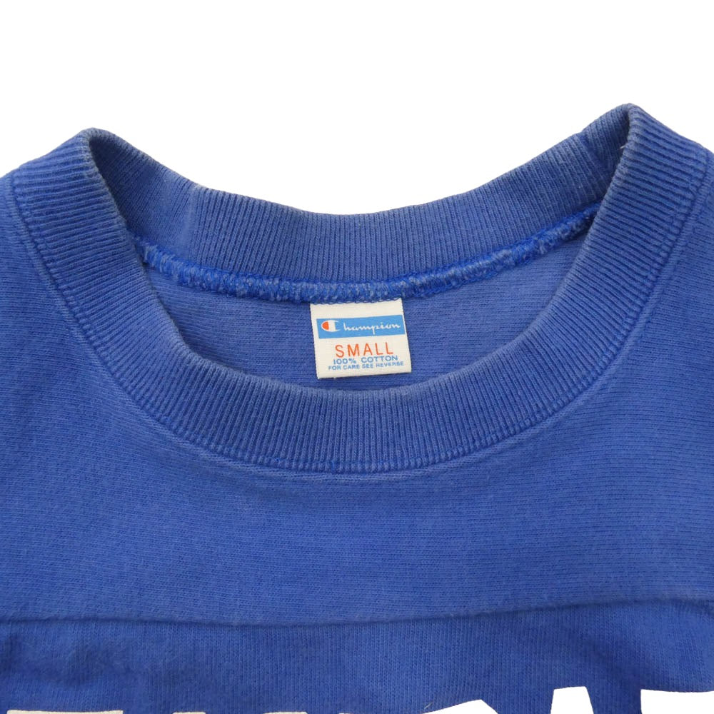 Champion チャンピオン CO-006C × STANDARD CALIFORNIA スタンダードカリフォルニア 7分丈 フットボールTシャツ カットソー ブルー ブルー系 S【中古】