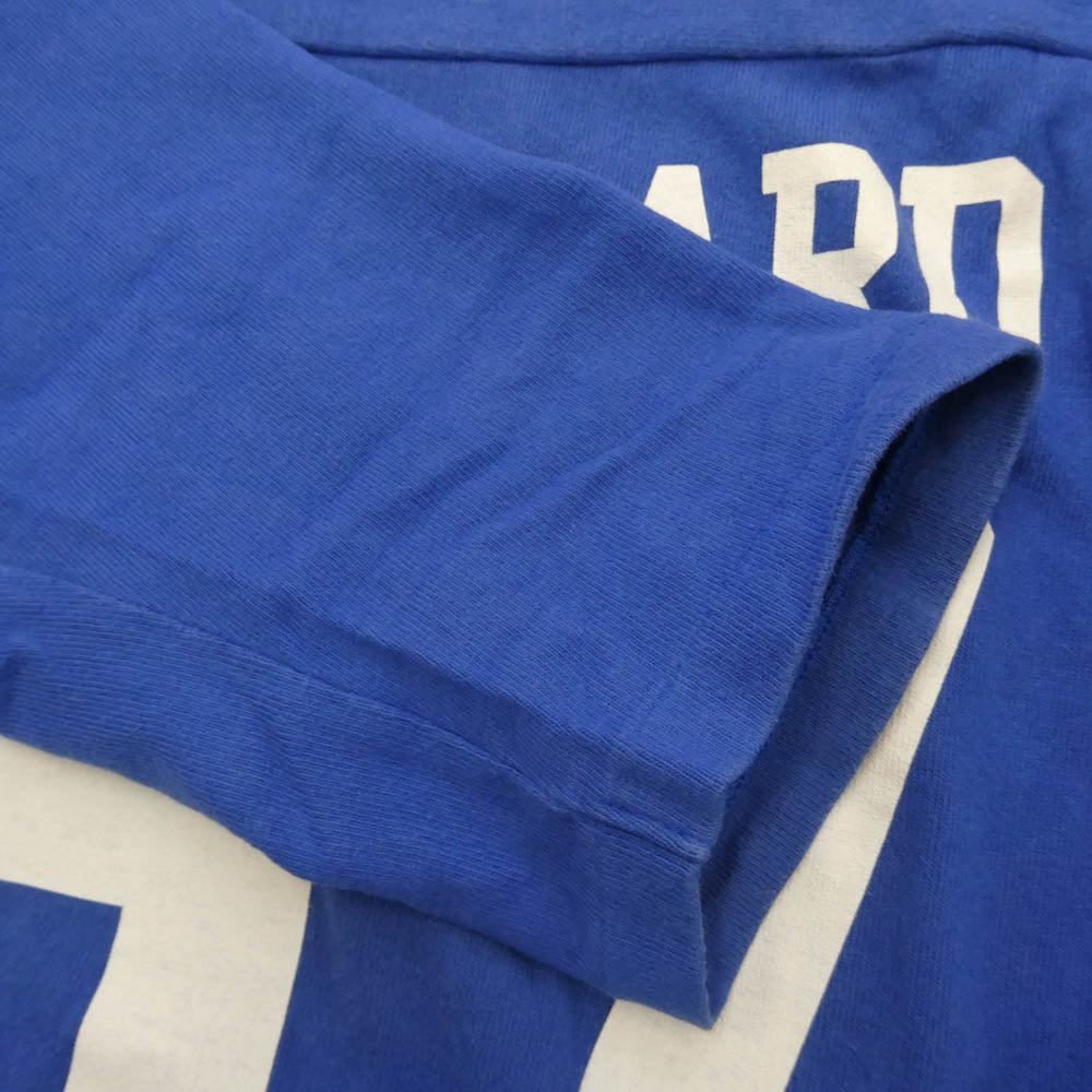 Champion チャンピオン CO-006C × STANDARD CALIFORNIA スタンダードカリフォルニア 7分丈 フットボールTシャツ カットソー ブルー ブルー系 S【中古】