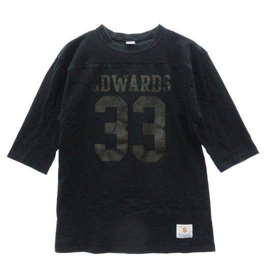 Champion チャンピオン CO-006C × STANDARD CALIFORNIA スタンダードカリフォルニア 7分丈 フットボールTシャツ カットソー ブラック ブラック系 S【中古】