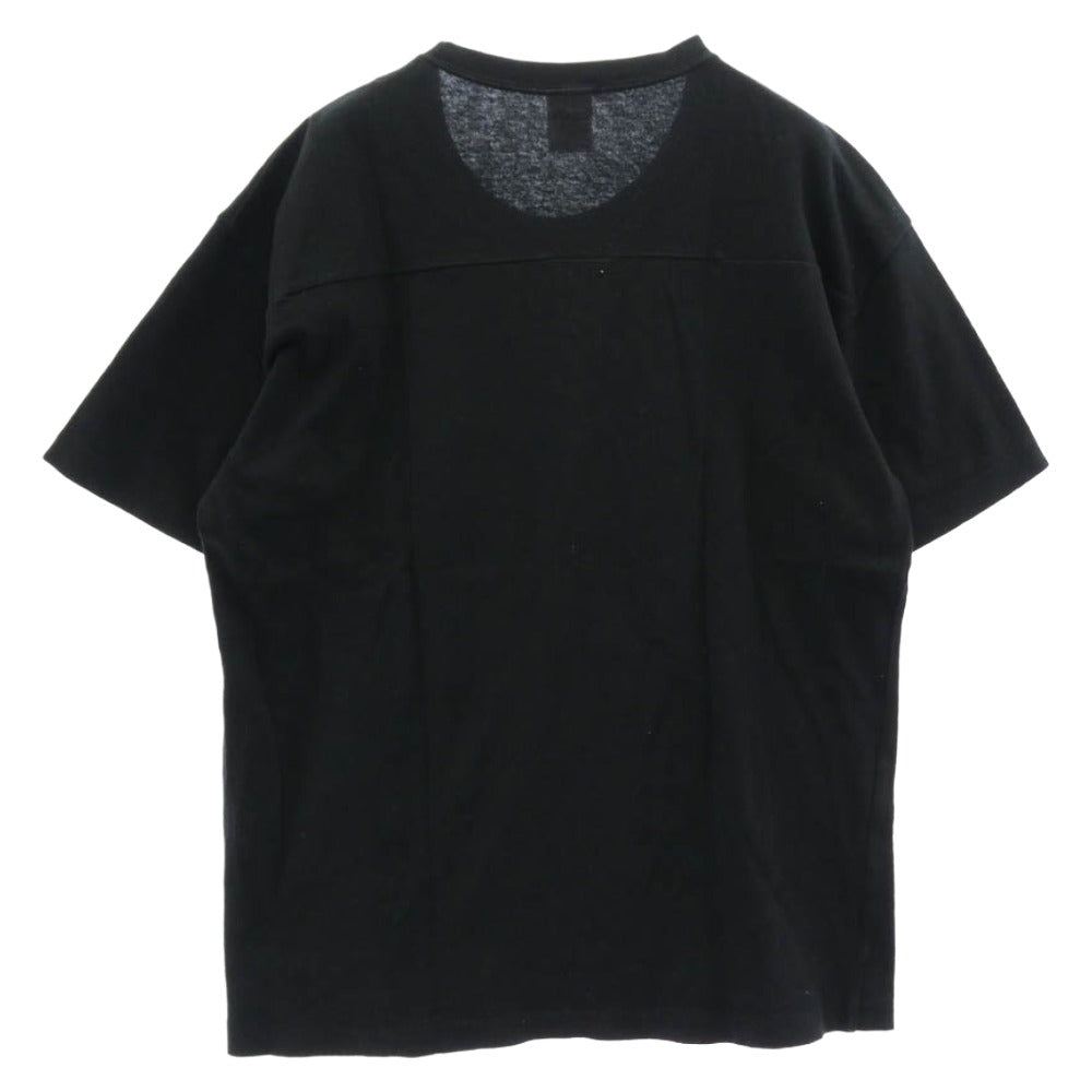 WACKO MARIA ワコマリア GUILTY PARTIES FOOTBALL T-SHIRT ナンバリング フットボール Tシャツ 半袖カットソー ブラック系 S【中古】