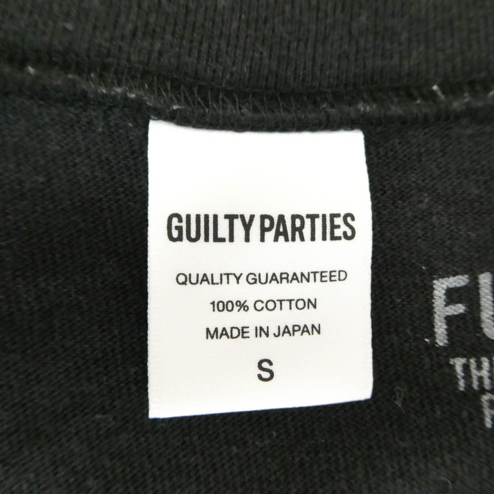 WACKO MARIA ワコマリア GUILTY PARTIES FOOTBALL T-SHIRT ナンバリング フットボール Tシャツ 半袖カットソー ブラック系 S【中古】