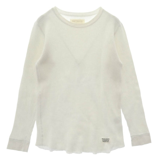 WACKO MARIA ワコマリア サーマル ワッフル 長袖 カットソー ホワイト系 L【中古】