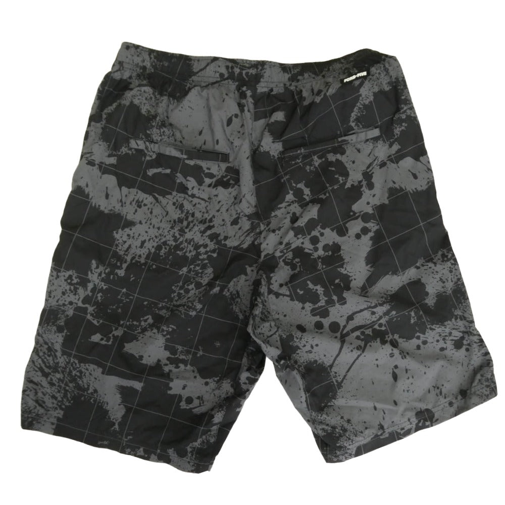 NIKE ナイキ 15AW 789527-012 × F.C.Real Bristol レアルブリストル FIVE WARM UP SHORTS ラバーワッペン 総柄 ナイロン ショーツ ハーフパンツ ブラック系 グレー系 S【中古】