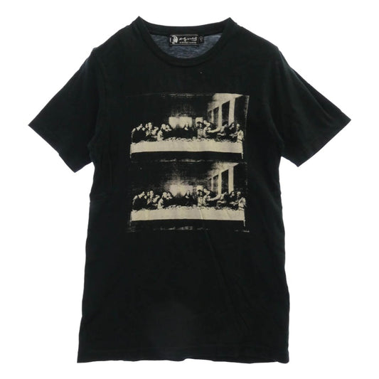 HYSTERIC GLAMOUR ヒステリックグラマー × Andy Warhol アンディ・ウォーホル 最後の晩餐 グラフィックプリント Tシャツ 半袖カットソー ブラック系 M【中古】