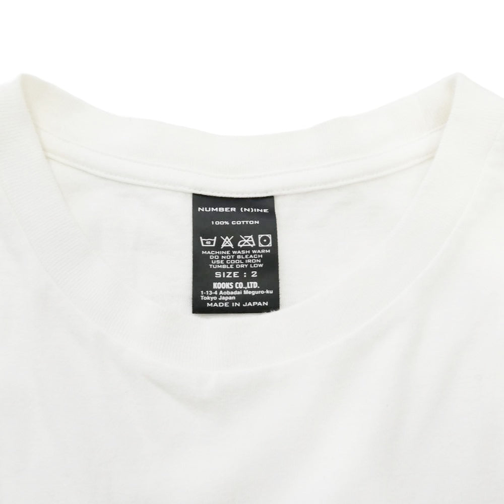 NUMBER(N)INE ナンバーナイン 復刻 Kurt Cobain カートコバーン フォトプリント Tシャツ 半袖カットソー ホワイト系 2【中古】
