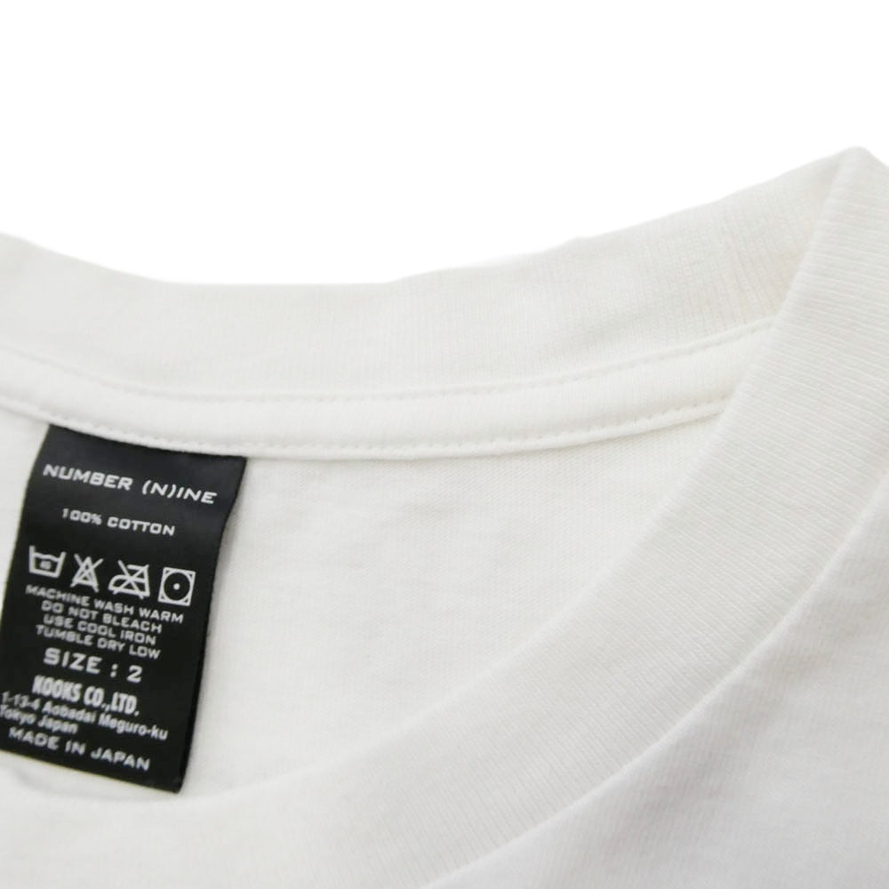 NUMBER(N)INE ナンバーナイン 復刻 Kurt Cobain カートコバーン フォトプリント Tシャツ 半袖カットソー ホワイト系 2【中古】