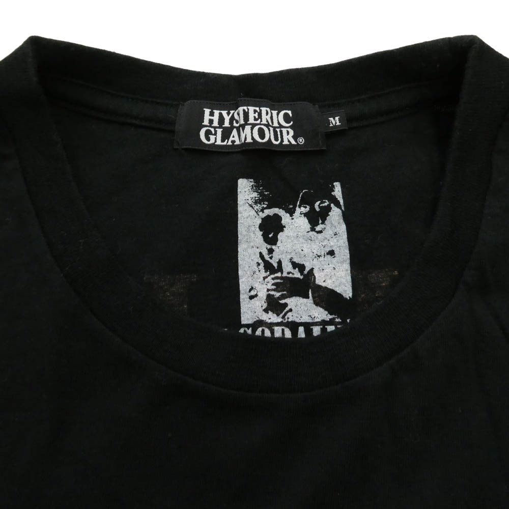 HYSTERIC GLAMOUR ヒステリックグラマー 08SS 4CT-5812 KURT COBAIN Smells Like Teen Spirit TEE カートコバーン フォトプリント Tシャツ 半袖カットソー ブラック ブラック系 M【中古】
