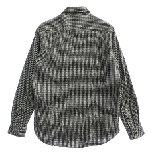 WACKO MARIA ワコマリア ギンガムチェック 長袖 ネルシャツ ブラック系 ホワイト系 S【中古】