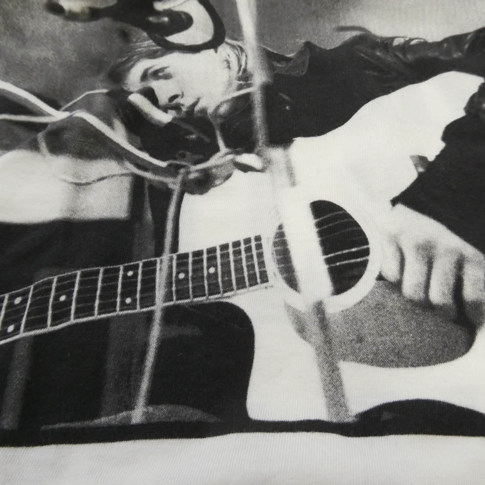 HYSTERIC GLAMOUR ヒステリックグラマー 08SS 4CT-5812 KURT COBAIN Smells Like Teen Spirit TEE カートコバーン フォトプリント Tシャツ 半袖カットソー ホワイト ホワイト系 M【中古】