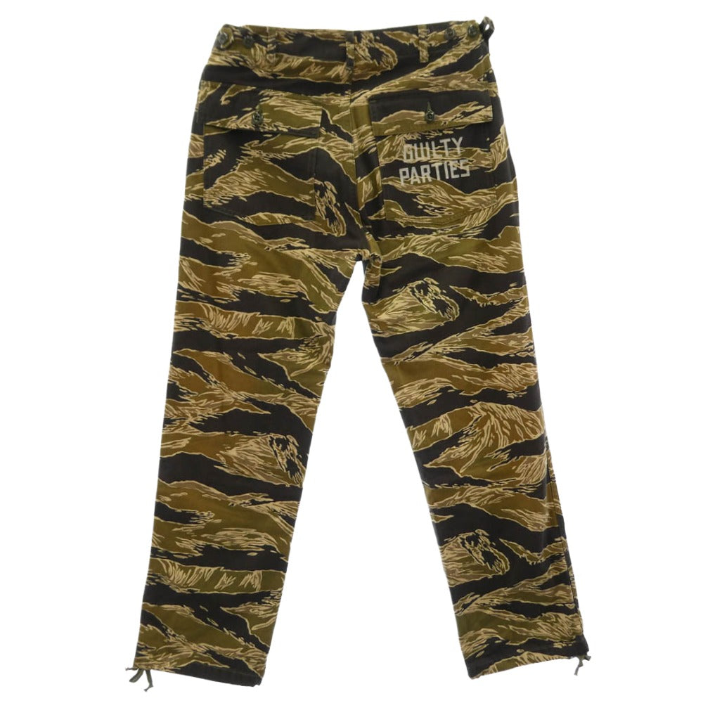 WACKO MARIA ワコマリア TIGER CAMO ARMY タイガー カモ ミリタリー パンツ マルチカラー系 カーキ系 S【中古】