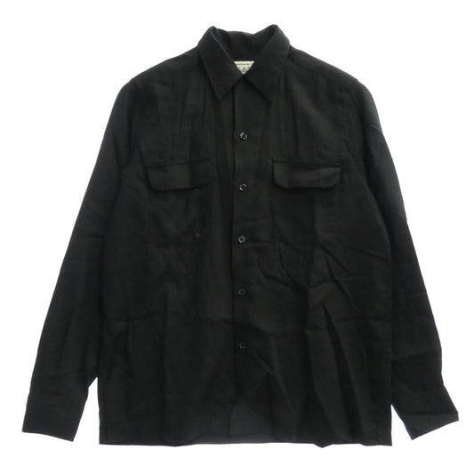 WACKO MARIA ワコマリア SATAN'S SOUL DEVIL WORKSHOP バックロゴ レーヨン 長袖 シャツ ブラック系 S【中古】