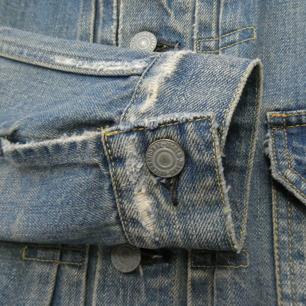 REMI RELIEF レミレリーフ 1st Type Denim Tracker Jacket ヴィンテージ加工 ファーストタイプ デニム トラッカー ジャケット インディゴブルー系 M【中古】