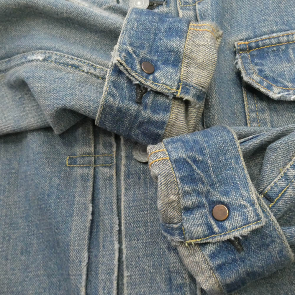 REMI RELIEF レミレリーフ 1st Type Denim Tracker Jacket ヴィンテージ加工 ファーストタイプ デニム トラッカー ジャケット インディゴブルー系 M【中古】