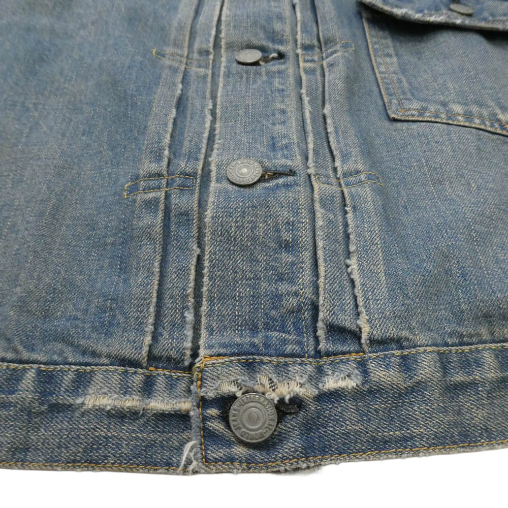 REMI RELIEF レミレリーフ 1st Type Denim Tracker Jacket ヴィンテージ加工 ファーストタイプ デニム トラッカー ジャケット インディゴブルー系 M【中古】